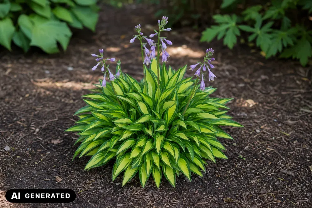 Garten-Funkie 'Lakeside Little Tuft' – Hosta × cultorum 'Lakeside Little Tuft'