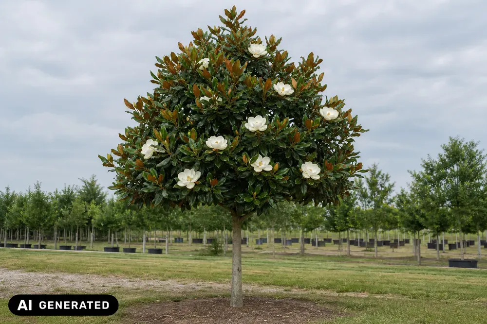Immergrüne Magnolie 'Galissonniere' – Magnolia grandiflora 'Galissonniere'