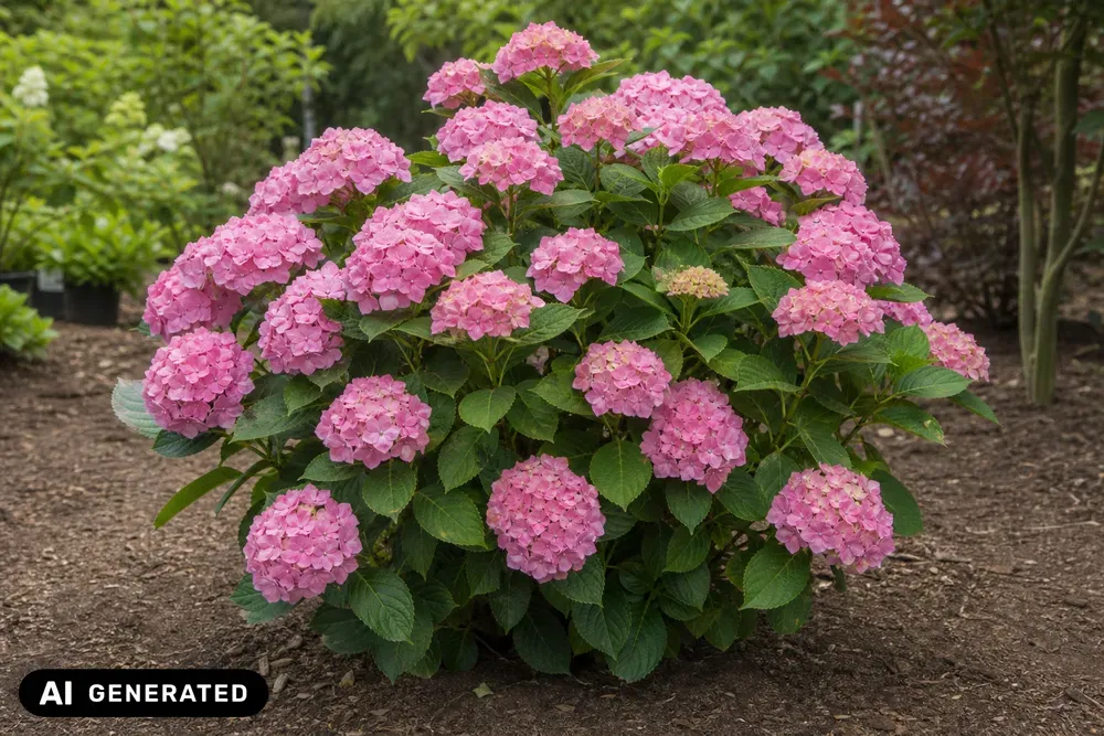 Bauernhortensie 'Early Pink' – Hydrangea macrophylla 'Early Pink'