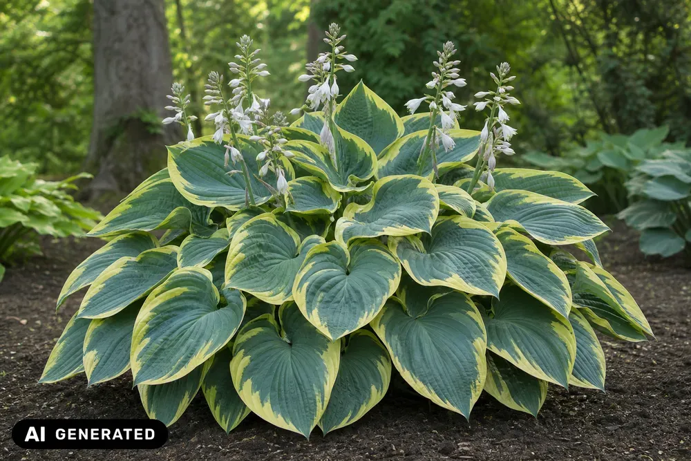 Goldrand-Funkie 'Frances Williams' – Hosta sieboldiana 'Frances Williams'