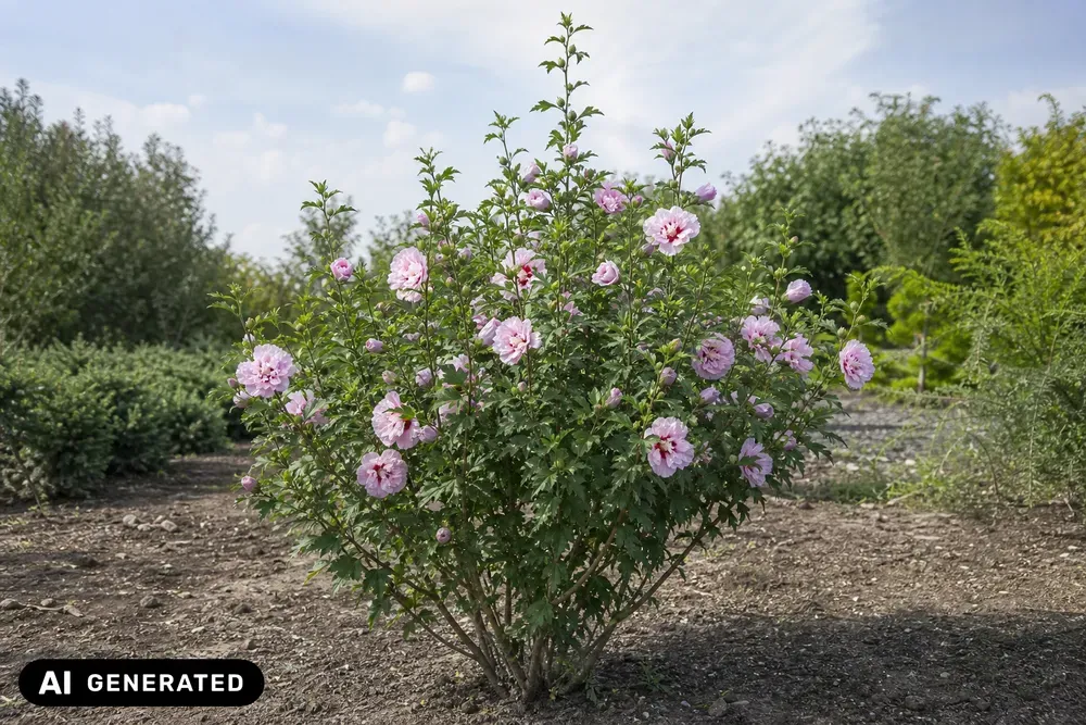 Garteneibisch 'Leopoldii' – Hibiscus syriacus 'Leopoldii'