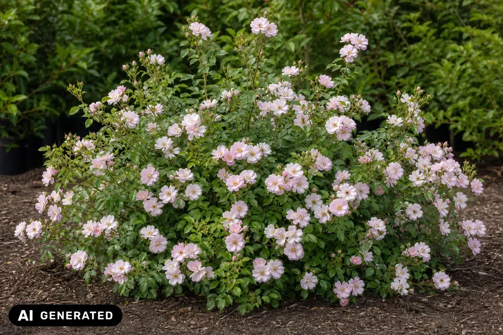 Bodendeckerrose 'Apfelblüte' – Rosa 'Apfelblüte'