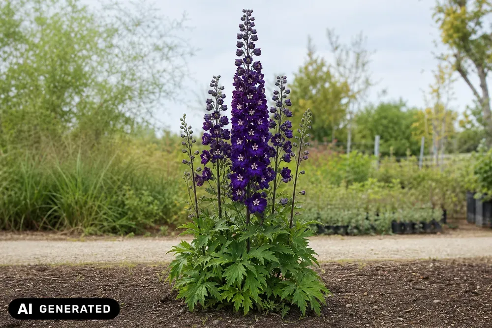 Pacific-Rittersporn 'Black Knight' – Delphinium Pacific 'Black Knight'