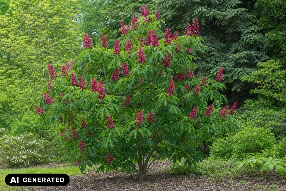 Rote Rosskastanie 'Atrosanguinea' – Aesculus pavia 'Atrosanguinea'