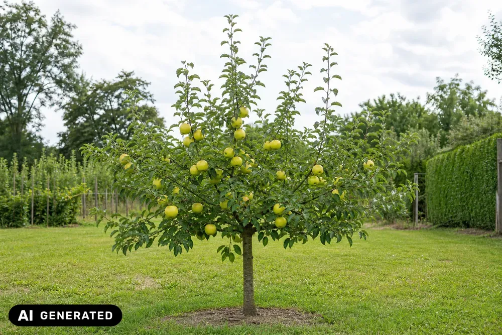 Apfel 'Weißer Klarapfel' – Malus domestica 'Weißer Klarapfel', Bild 3