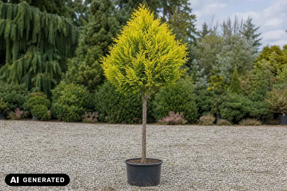 Gelbe Scheinzypresse 'Ivonne' – Chamaecyparis lawsoniana 'Ivonne', Bild 2