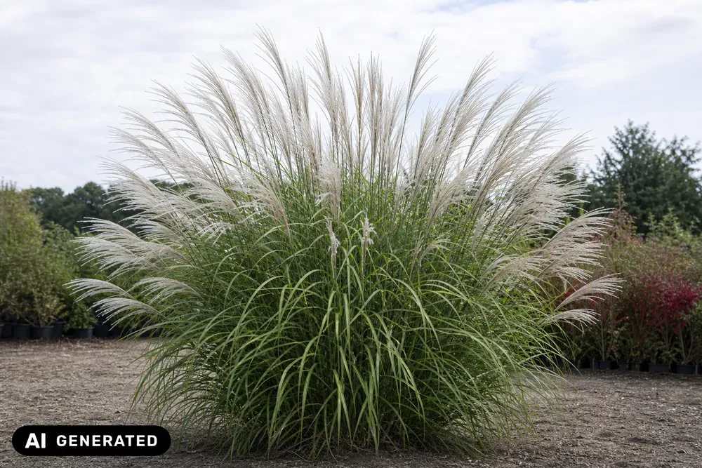 Chinaschilf 'Silberfeder' – Miscanthus sinensis 'Silberfeder'