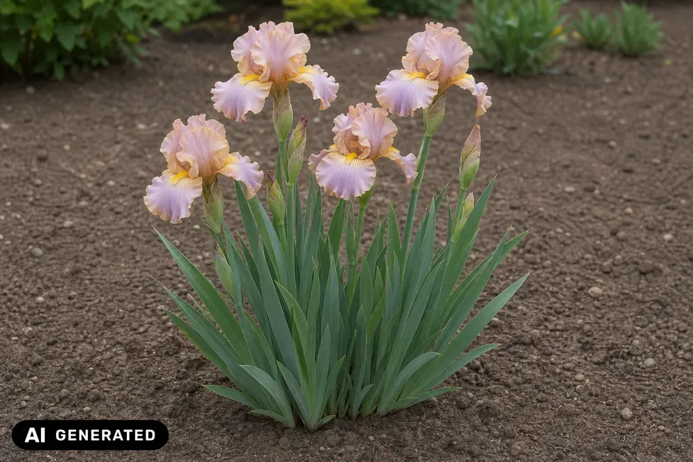 Zwerg-Bart-Schwertlilie 'Pastel Charme' – Iris × barbata-nana 'Pastel Charme'