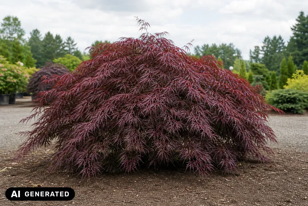Dunkelroter Schlitzahorn 'Garnet' – Acer palmatum 'Garnet', Bild 2