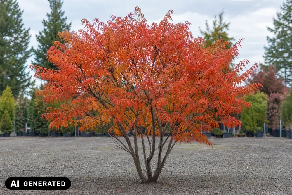 Geschlitzter Essigbaum 'Dissecta' – Rhus typhina 'Dissecta'