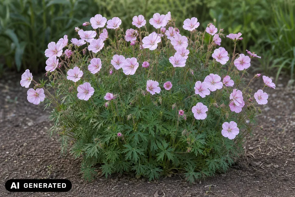 Gestreifter Blut-Storchschnabel ‘Apfelblüte’ – Geranium sanguineum var. striatum 'Apfelblüte'