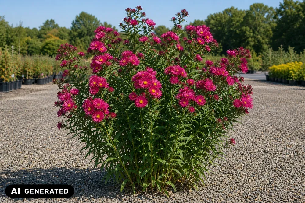 Raublatt-Aster 'Alma Pötschke' – Aster novae-angliae 'Alma Pötschke'