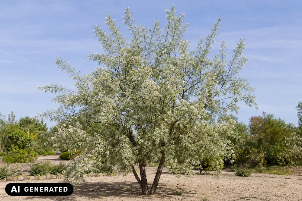 Olivenblättrige/Weidenblättrige Birne – Pyrus salicifolia, Bild 3