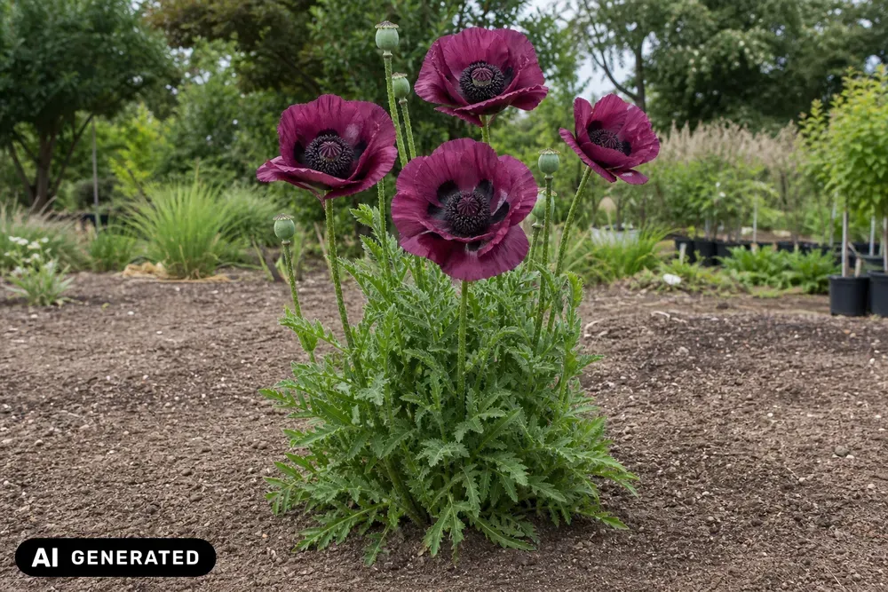 Orientalischer Mohn 'Patty's Plum' – Papaver orientale 'Patty's Plum'
