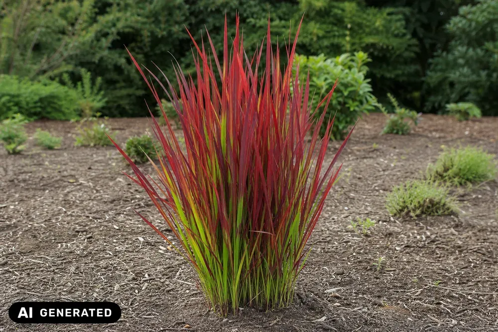 Japanisches Blutgras 'Red Baron' – Imperata cylindrica var. koenigii 'Red Baron'