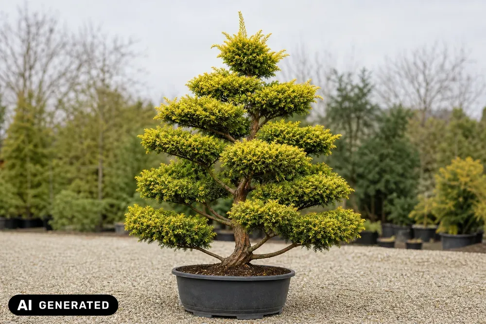 Goldene Leyland-Zypresse 'Castlewellan Gold' – Cupressocyparis leylandii 'Castlewellan Gold', Bild 3
