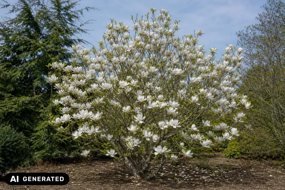 Weiße Tulpen-Magnolie 'Alba Superba' – Magnolia × soulangeana 'Alba Superba'