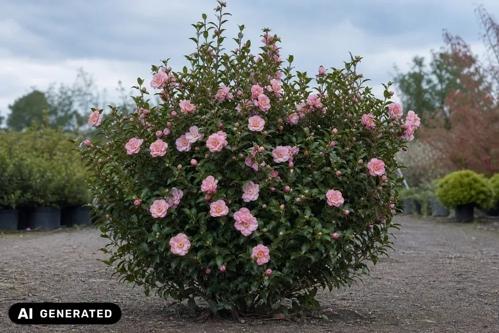 Herbst-Kamelie 'Weroona' – Camellia sasanqua 'Weroona'