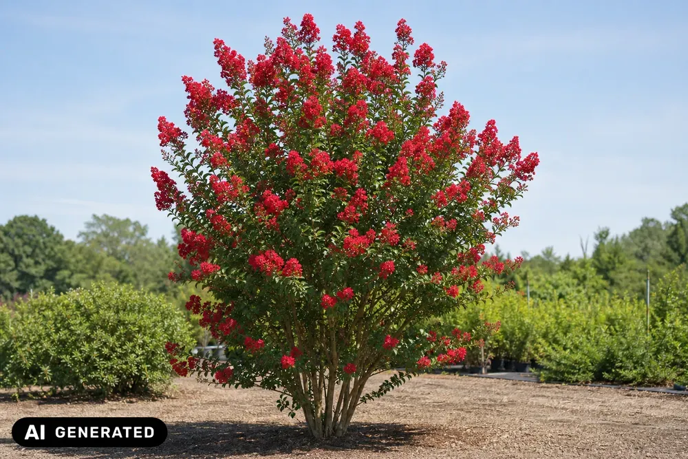 Indische Kreppmyrte 'Dynamite' – Lagerstroemia indica 'Dynamite'