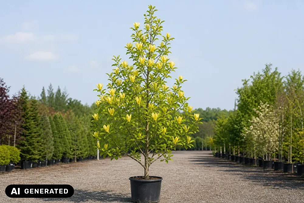 Gelbe Magnolie 'Yellow Bird' – Magnolia 'Yellow Bird', Bild 2