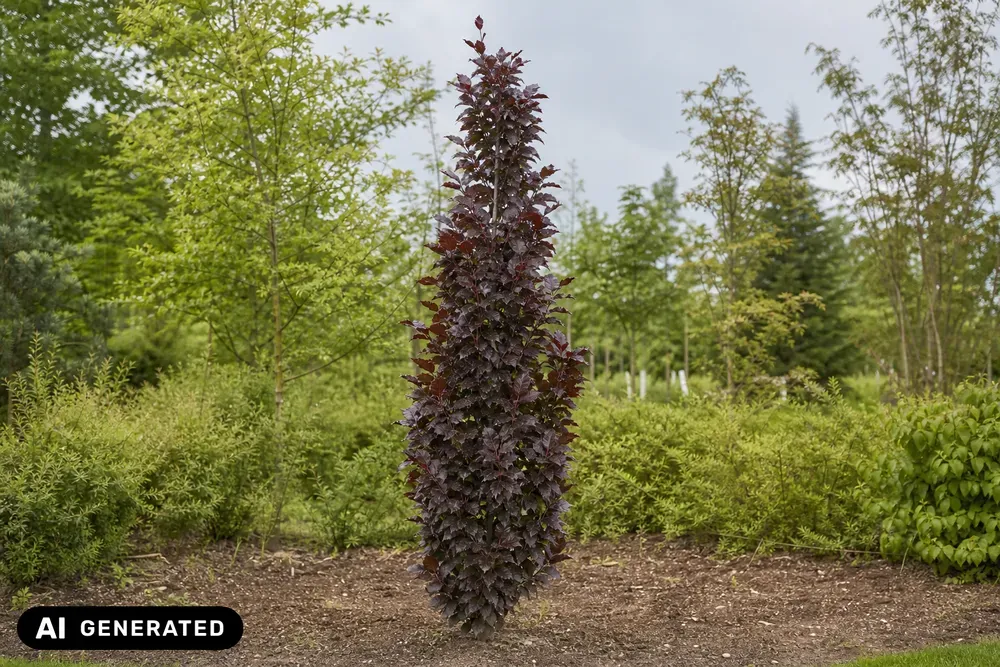 Säulen-Blutbuche 'Rohan Obelisk' – Fagus sylvatica 'Rohan Obelisk', Bild 2