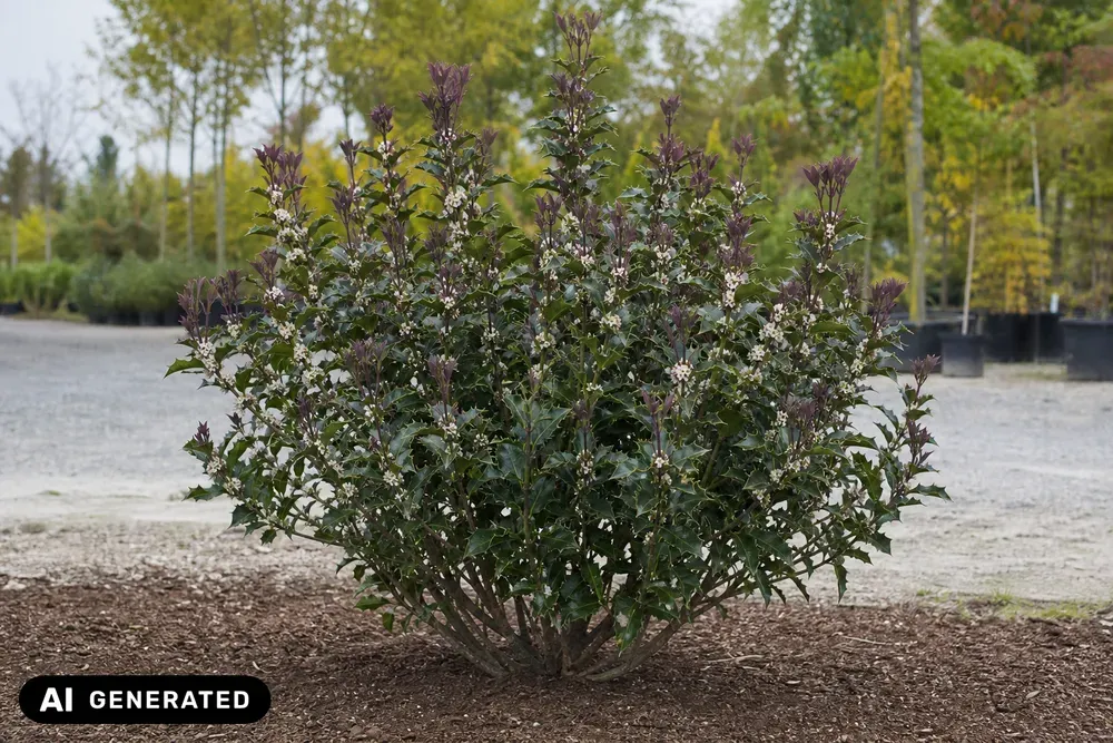 Stachelblättrige Duftblüte 'Purpureus' – Osmanthus heterophyllus 'Purpureus'