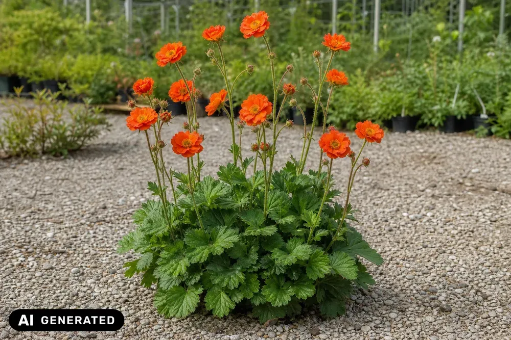 Rote Nelkenwurz 'Tosai' – Geum coccineum 'Tosai'