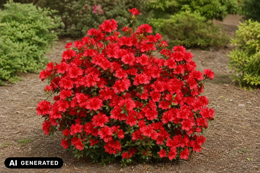 Japanische Azalee 'Hino-crimson' – Rhododendron obtusum 'Hino-crimson'