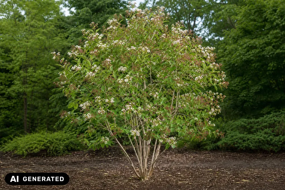 Sieben-Söhne-des-Himmels-Strauch – Heptacodium miconioides, Bild 5