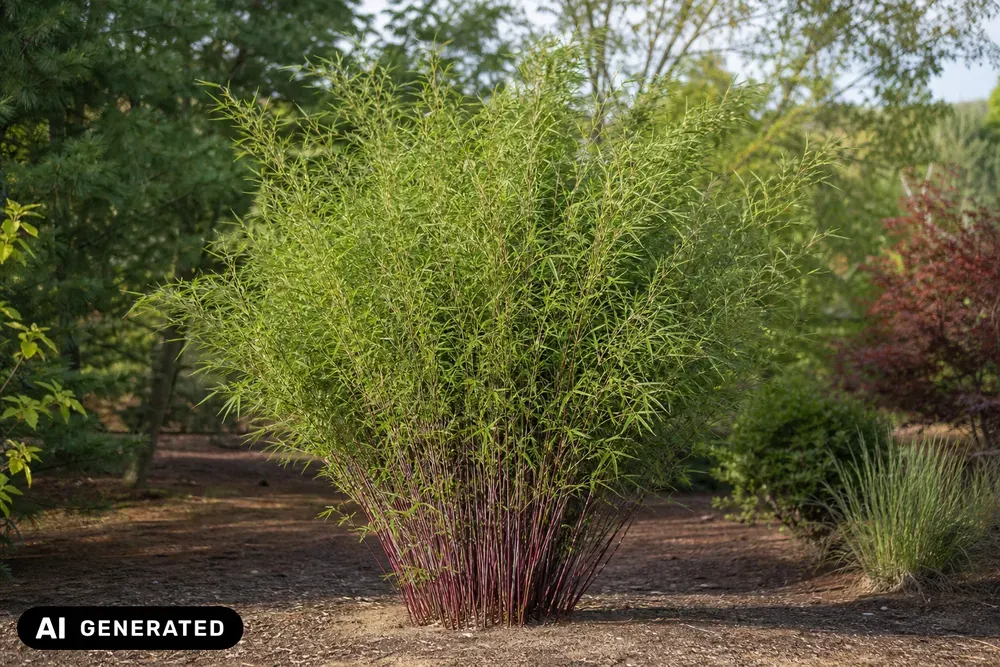 Roter Schirmbambus 'Asian Wonder' – Fargesia scabrida 'Asian Wonder'