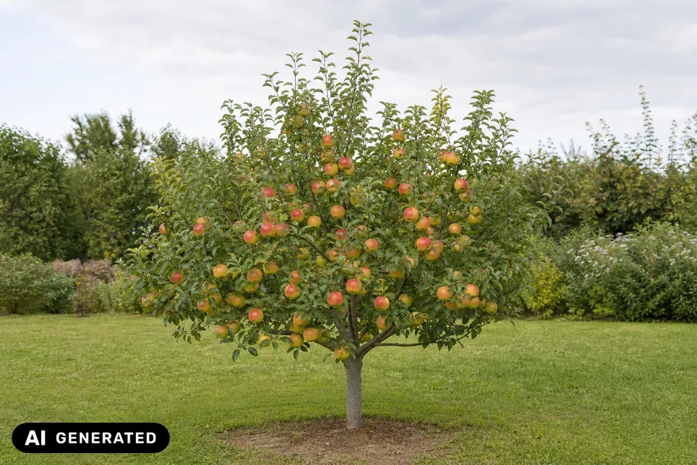 Apfel 'Alkmene' – Malus domestica 'Alkmene', Bild 4