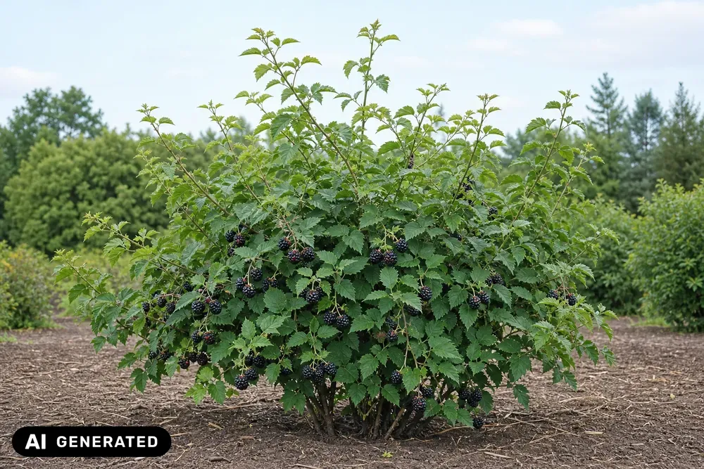 Stachellose Brombeere 'Navaho' – Rubus fruticosus 'Navaho', Bild 2