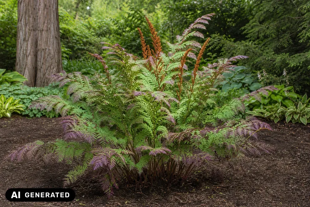 Königsfarn 'Purpurascens' – Osmunda regalis 'Purpurascens'