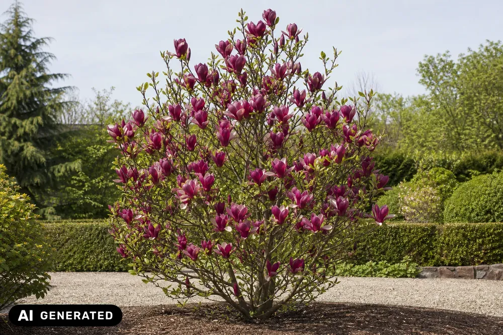 Purpur-Magnolie 'Nigra' – Magnolia liliiflora 'Nigra'