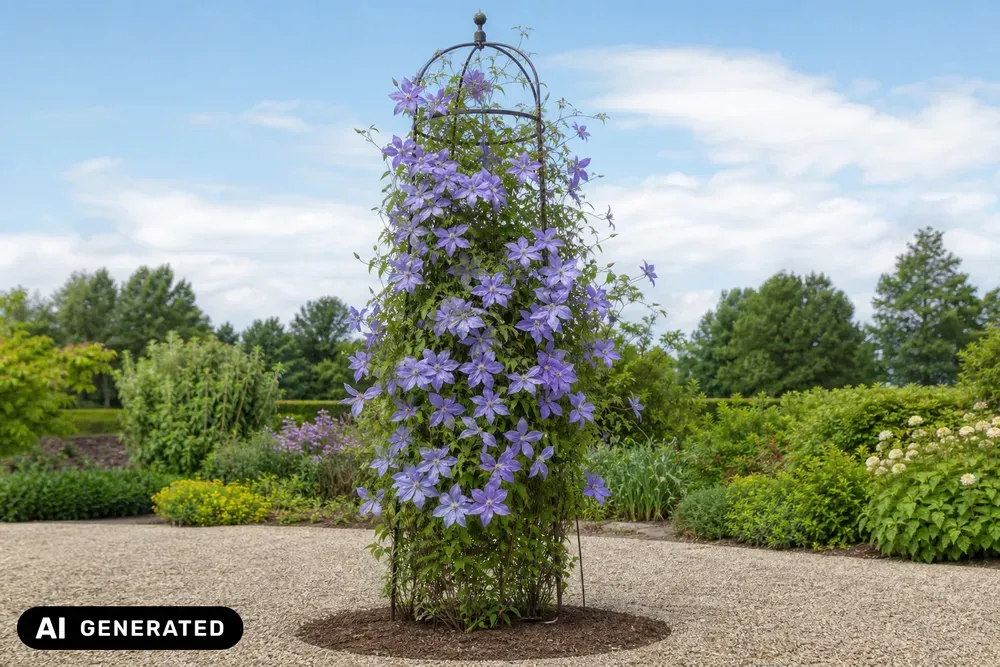 Italienische Waldrebe 'Blue Angel' – Clematis viticella 'Blue Angel'