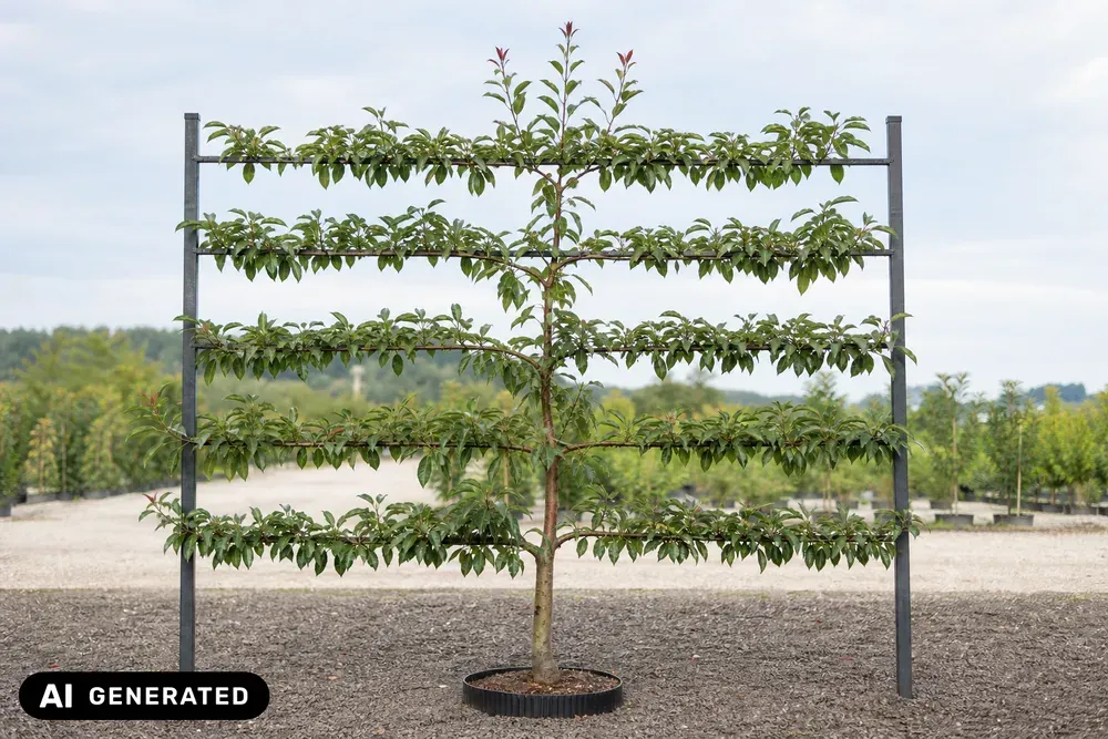 Portugiesischer Kirschlorbeer 'Brenelia' – Prunus lusitanica 'Brenelia', Bild 2