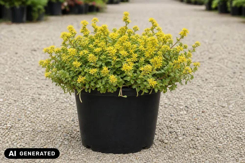 Reichblühendes Teppich-Sedum 'Weihenstephaner Gold' – Sedum floriferum 'Weihenstephaner Gold', Bild 2