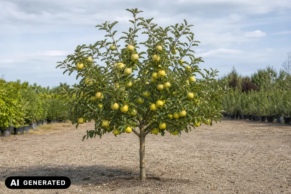 Kulturapfel 'Golden Delicious' – Malus domestica 'Golden Delicious', Bild 4