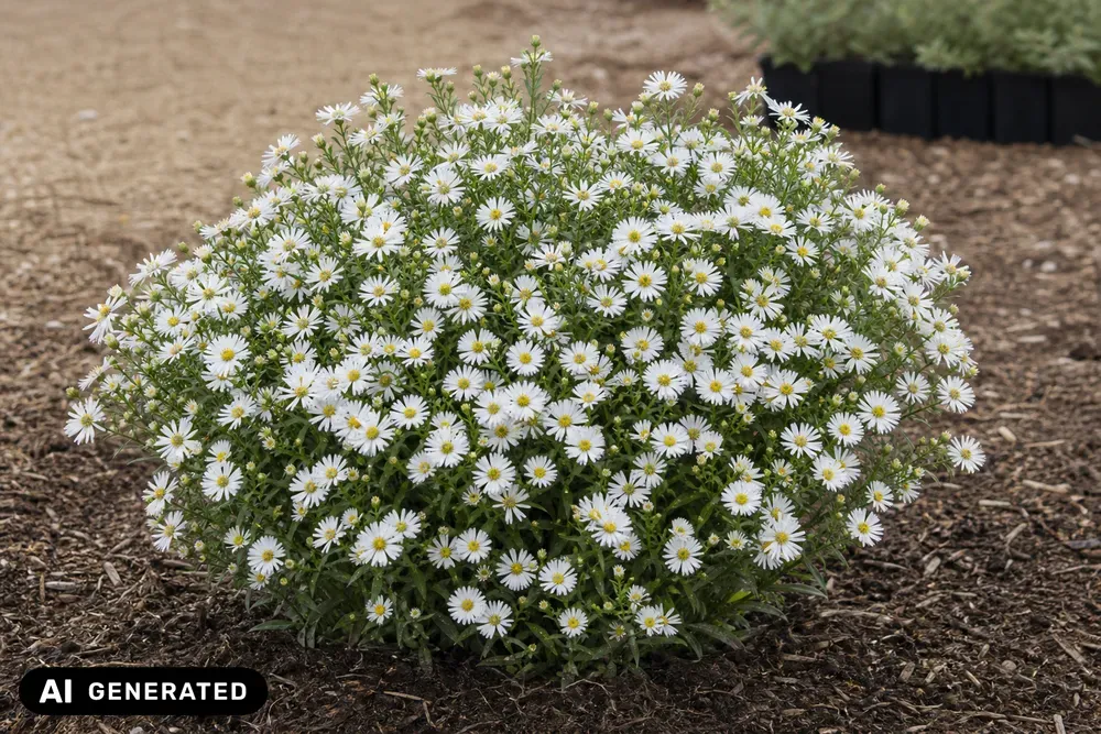 Kissen-Aster 'Alpha White' – Aster dumosus 'Alpha White'