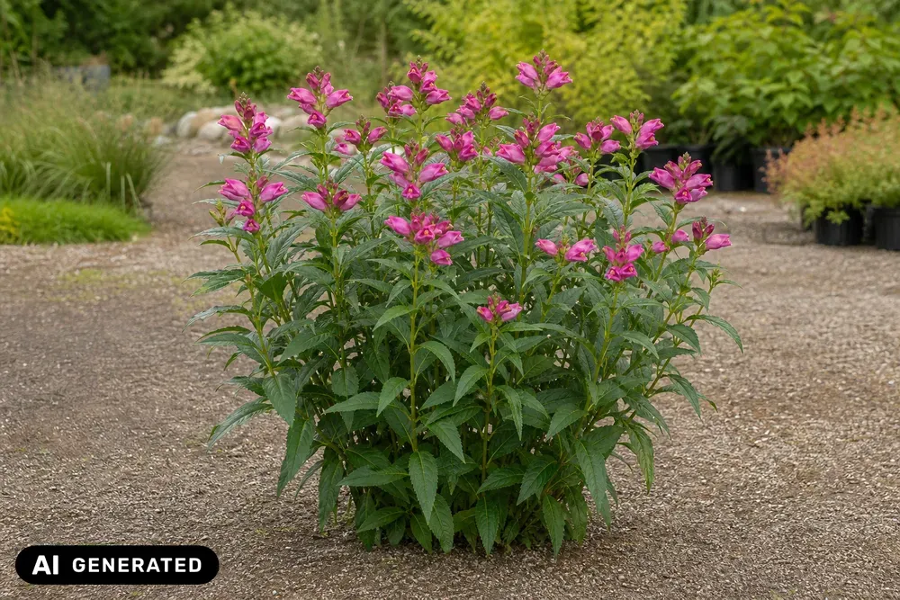 Rote Schildblume 'Hot Lips' – Chelone lyonii 'Hot Lips'