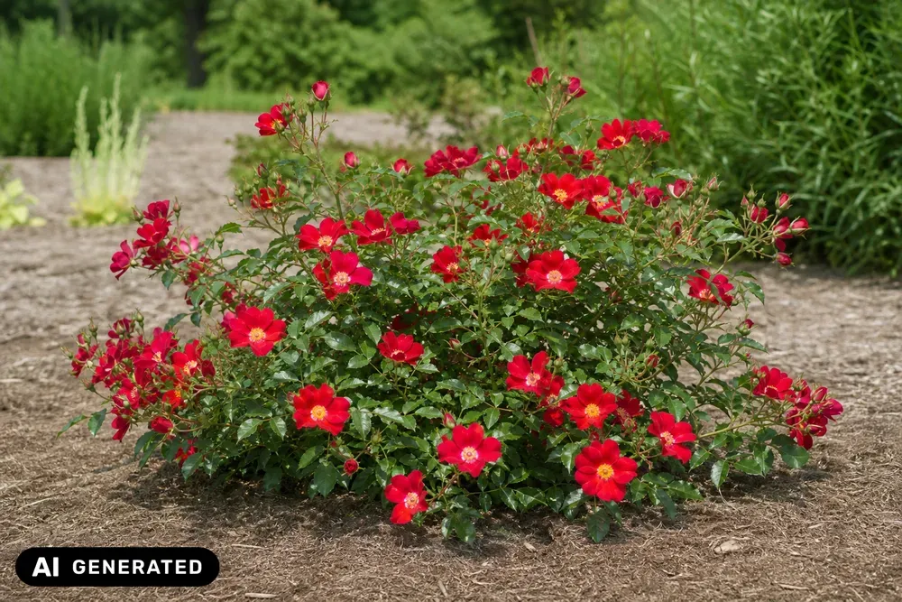 Bodendeckerrose 'Sommerabend' – Rosa 'Sommerabend'