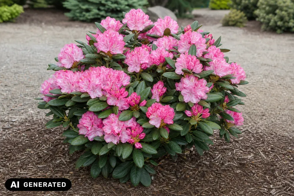 Yakushimanum-Rhododendron 'Arabella' – Rhododendron yakushimanum 'Arabella', Bild 2