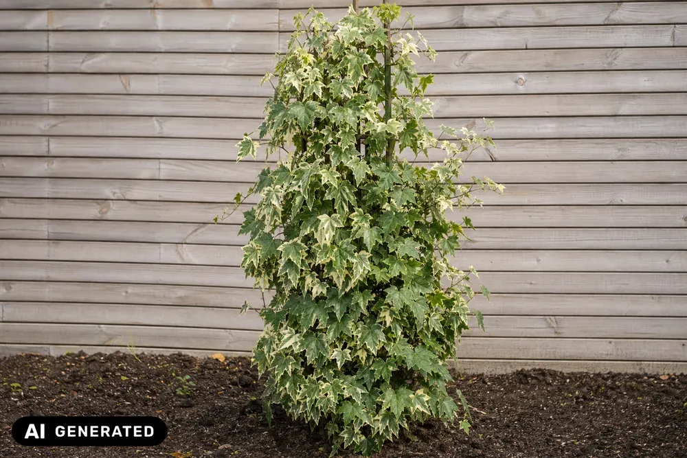 Buntblättriger Kaukasus-Efeu 'Dentata Variegata' – Hedera colchica 'Dentata Variegata', Bild 2
