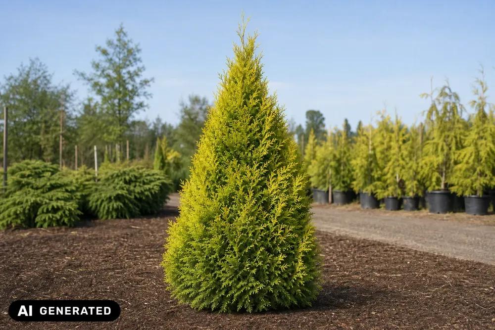 Goldener Riesen-Lebensbaum 'Goldy' – Thuja plicata 'Goldy'