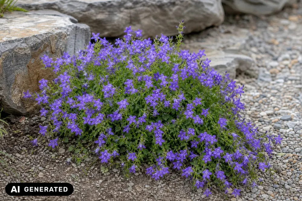 Hängepolster-Glockenblume 'Blauranke' – Campanula poscharskyana 'Blauranke'