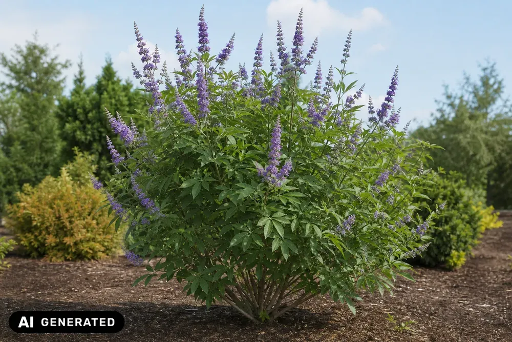 Breitblättriger Mönchspfeffer – Vitex agnus-castus var. latifolia, Bild 2