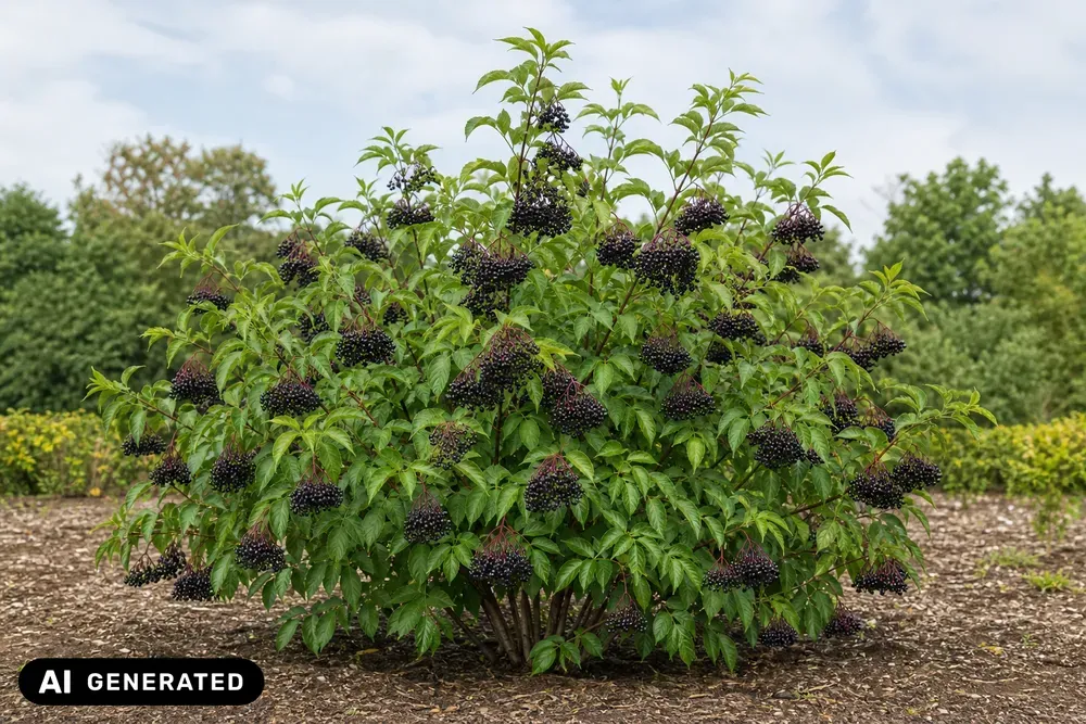 Schwarzer Holunder 'Haschberg' – Sambucus nigra 'Haschberg'