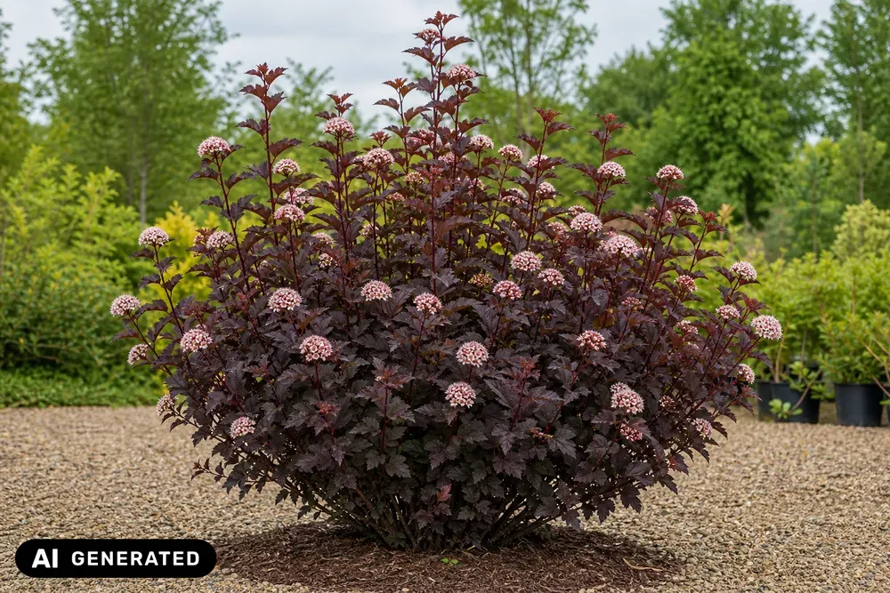 Blasenspiere 'Rubella' – Physocarpus opulifolius 'Rubella'