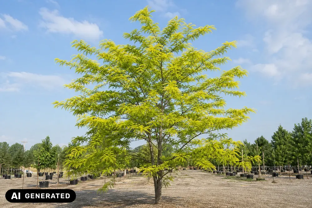 Gold-Gleditschie 'Sunburst' – Gleditsia triacanthos 'Sunburst', Bild 4