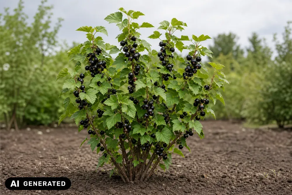 Schwarze Johannisbeere 'Ben Sarek' – Ribes nigrum 'Ben Sarek'